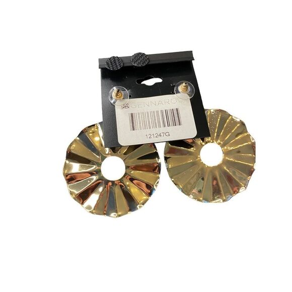 New g by Gennaro Circle Fashion Earrings - Picture 2 of 2